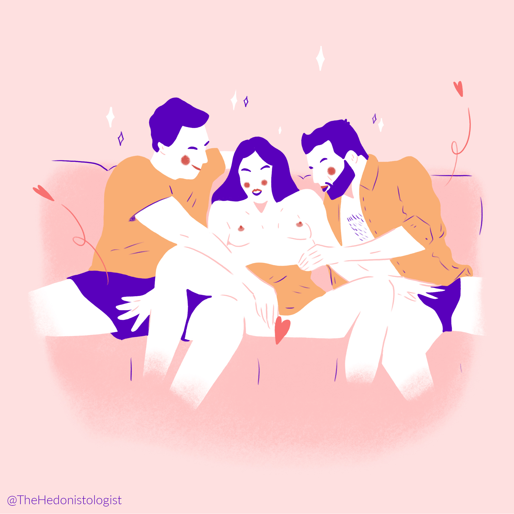 Kamasutra erotic threesome