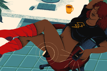 remote worker solo sex position