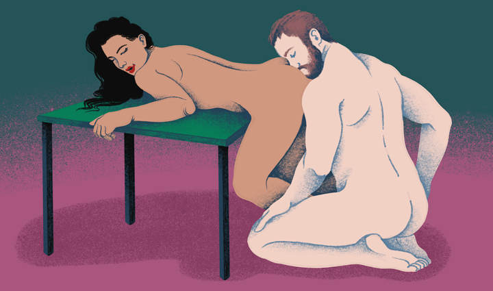 rimming sex standing bent over position