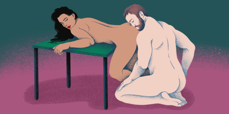 rimming sex standing bent over position