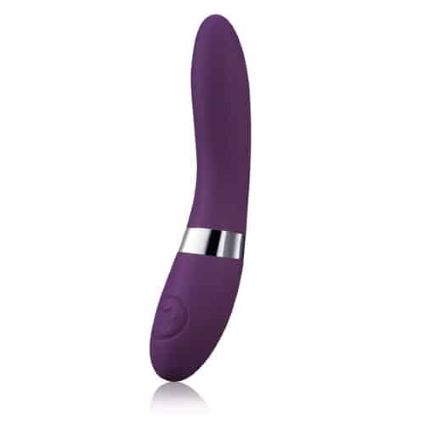 Vibrador para el Punto G ELISE 2 morado con diseño largo y curvado