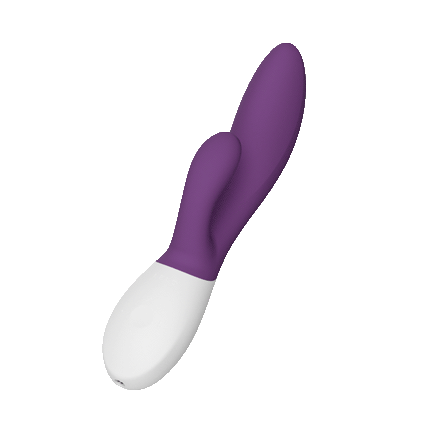 Vibrador rabbit INA Wave 2 de LELO en color ciruela con doble estimulación para el Punto G y el clítoris