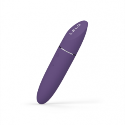Vibrador LELO morado con forma de pintalabios