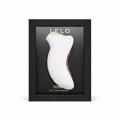SONA 3 de LELO en color blanco presentado en su caja original