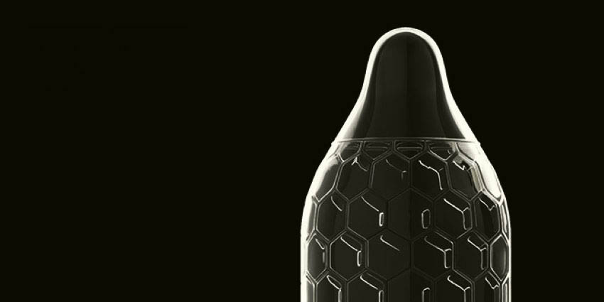 Condón HEX con diseño hexagonal que mejora la resistencia y la sensibilidad