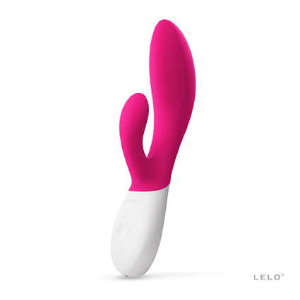 Vibrador rabbit de silicona LELO INA Wave 2 en color rosa