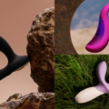 Imagen destacada con juguetes sexuales para personas y parejas LGBTQ+, incluyendo vibradores de género neutro, estimulación compartida y juguetes para distintas dinámicas queer