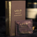 Condones HEX Respect XL de LELO para penes grandes.